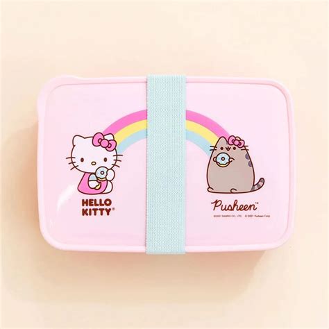 pusheen metal lunch box|hello kitty packing lunch.